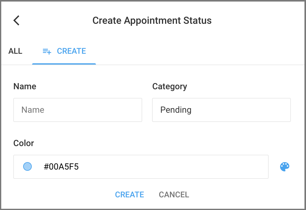 Appointment Statuses and Types Avaros